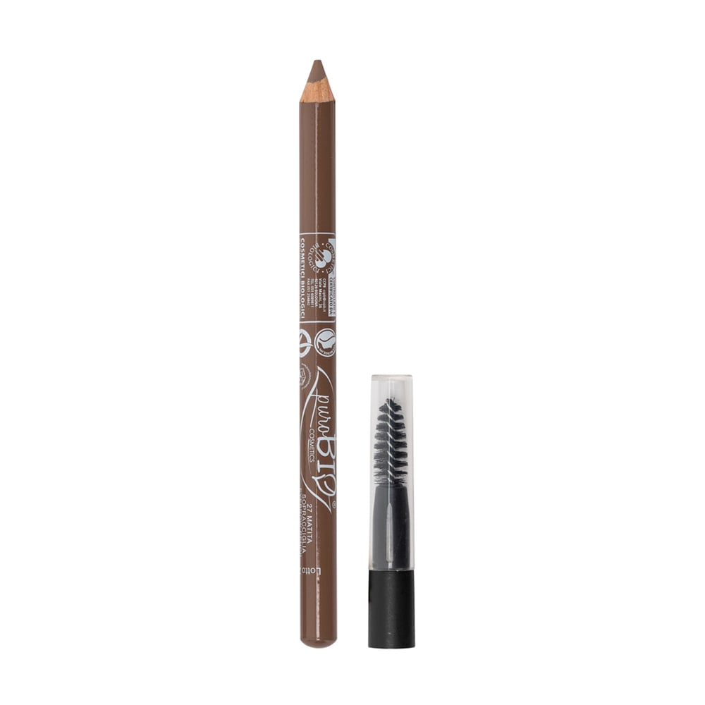 Олівець для очей і брів PuroBio Cosmetics Eye &amp; Eyebrow Pencil зі щіточкою 27 Ember, 1.3 г